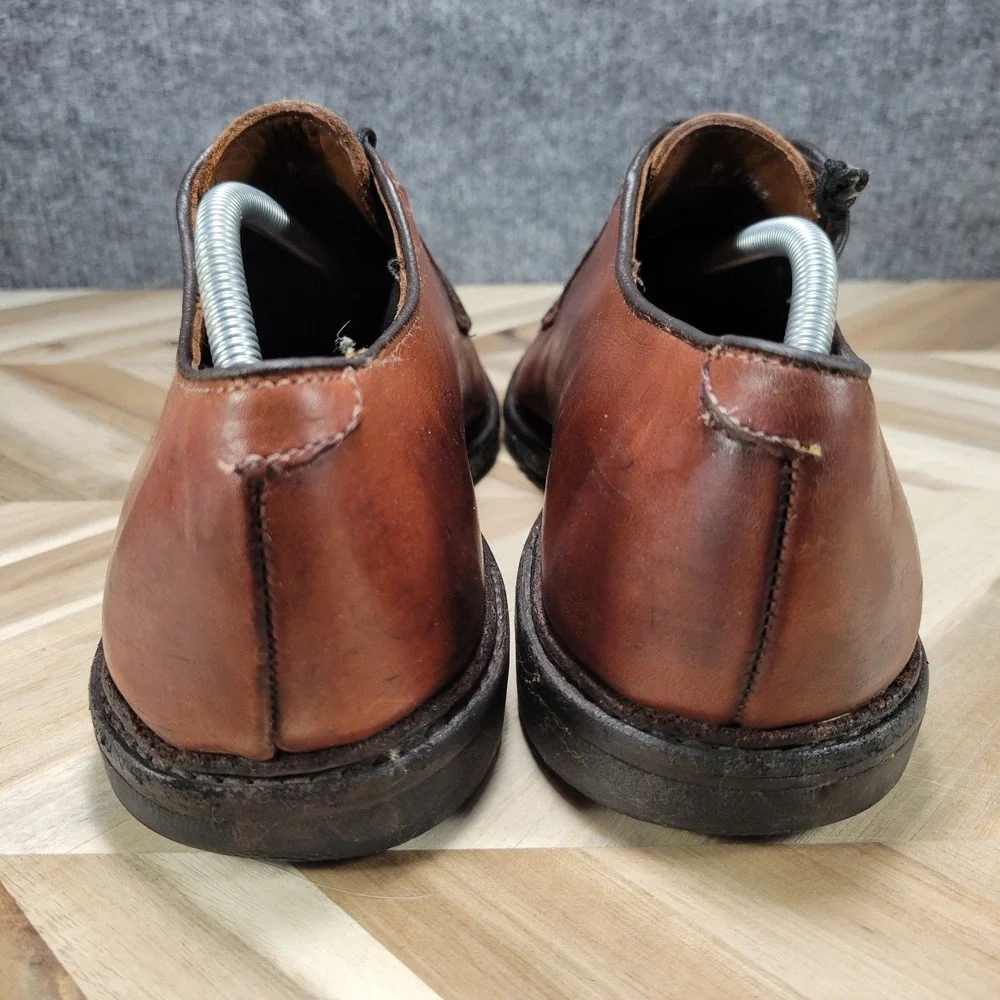 Allen‎ Edmonds Badlands Mens 10 D Dress Shoes Oxfords Brown Leather
